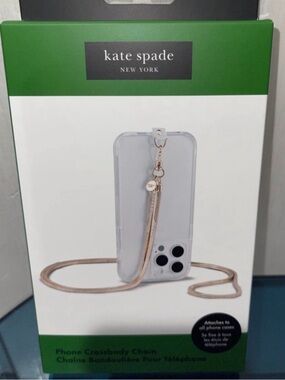 Kate Spade Phone Crossbody CHAIN - Heart of Gold NWT Universal Fit - NWT
